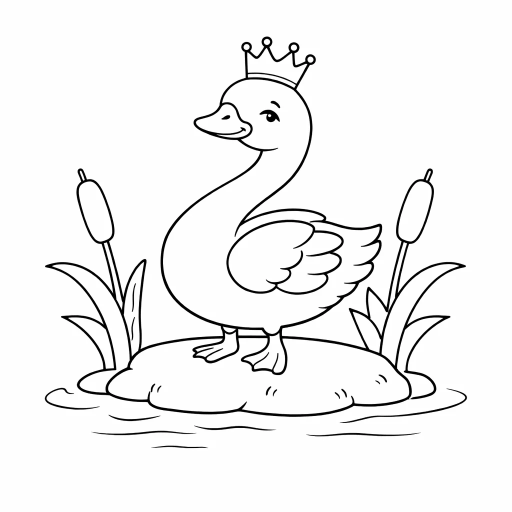 coloriage-cygne Page 10