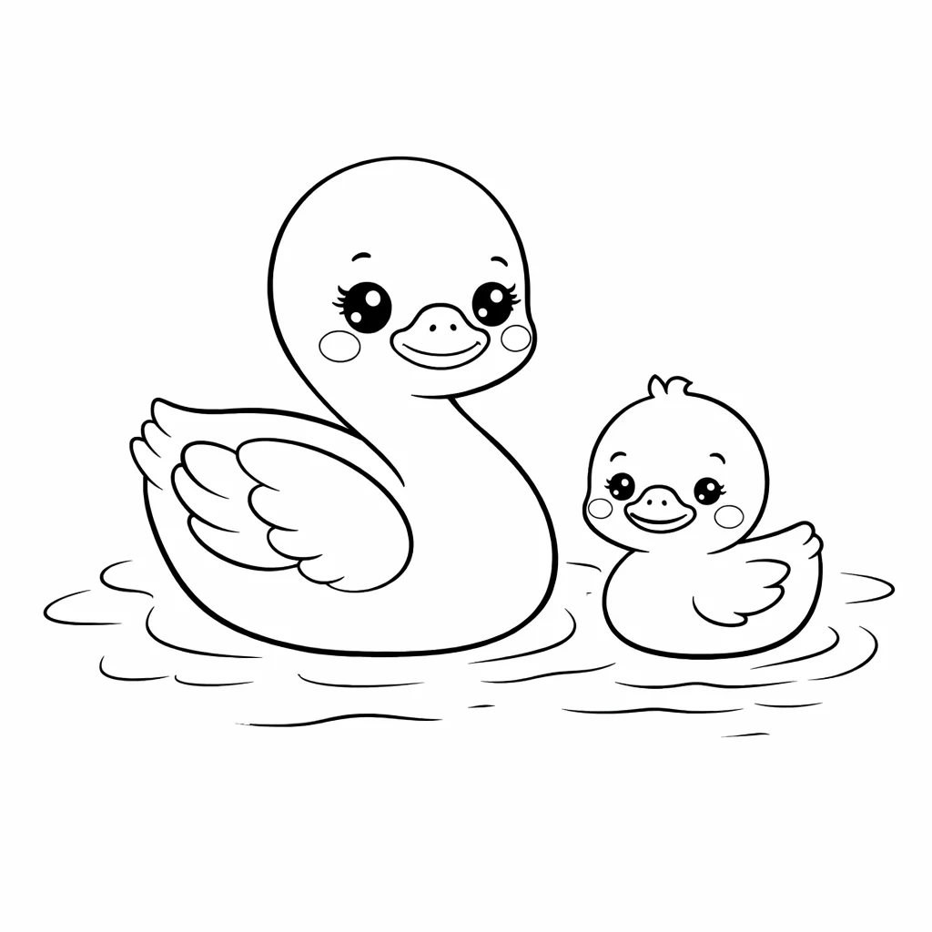 coloriage-cygne Page 13