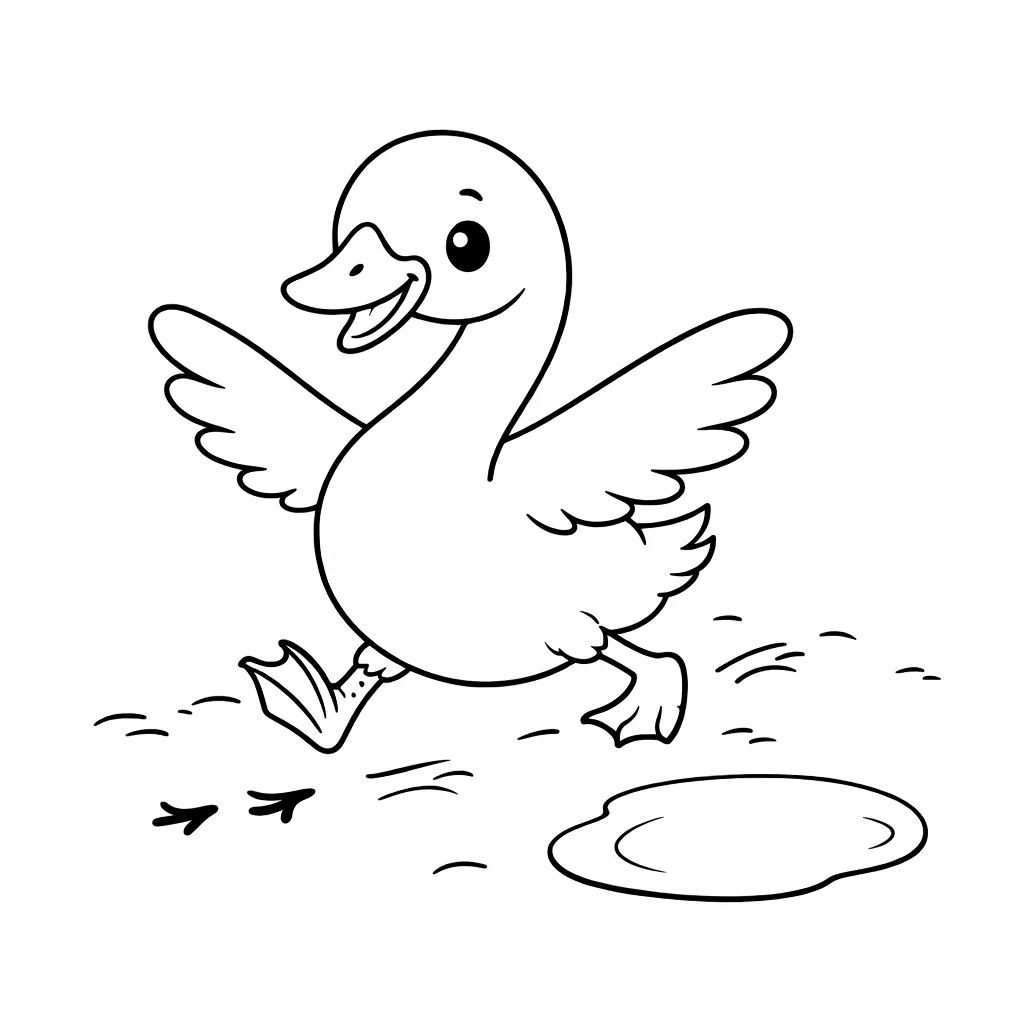 coloriage-cygne Page 3