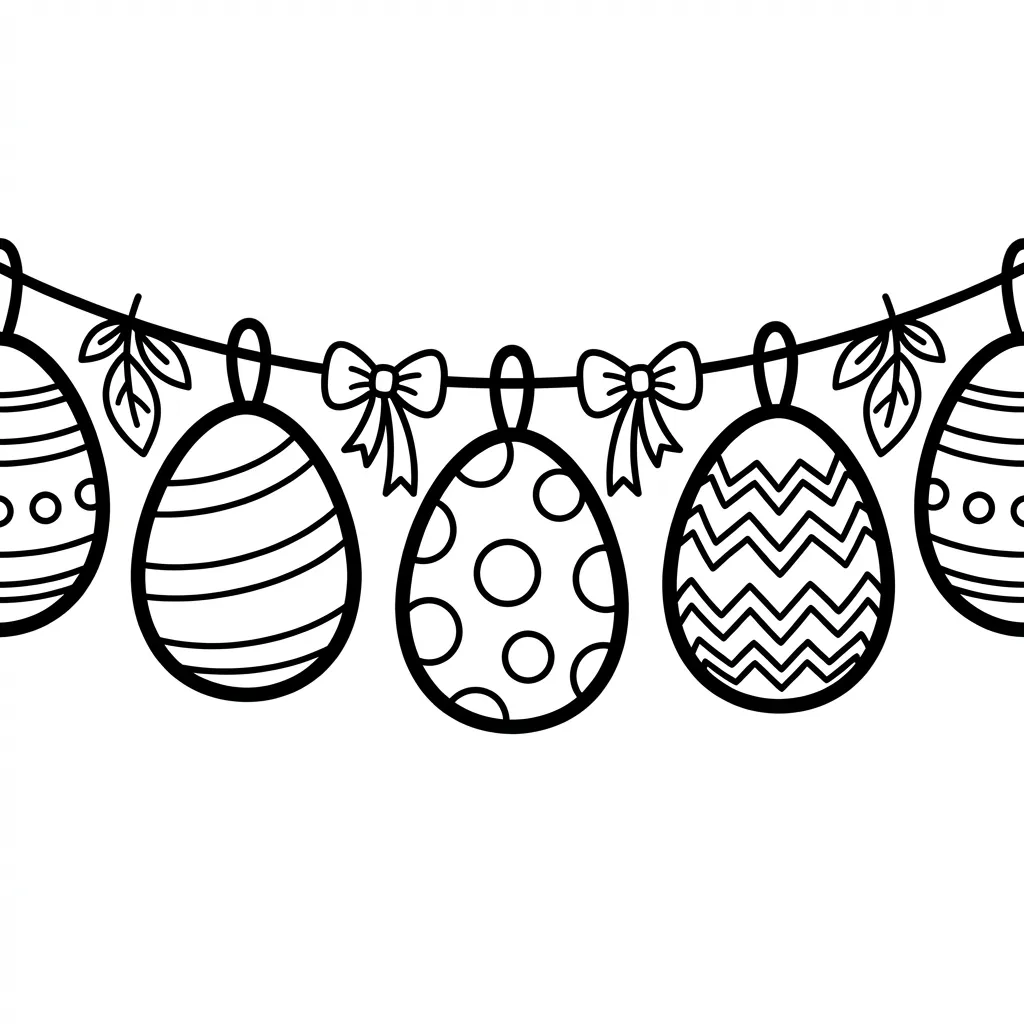 coloriage-decoration-paques Page 1