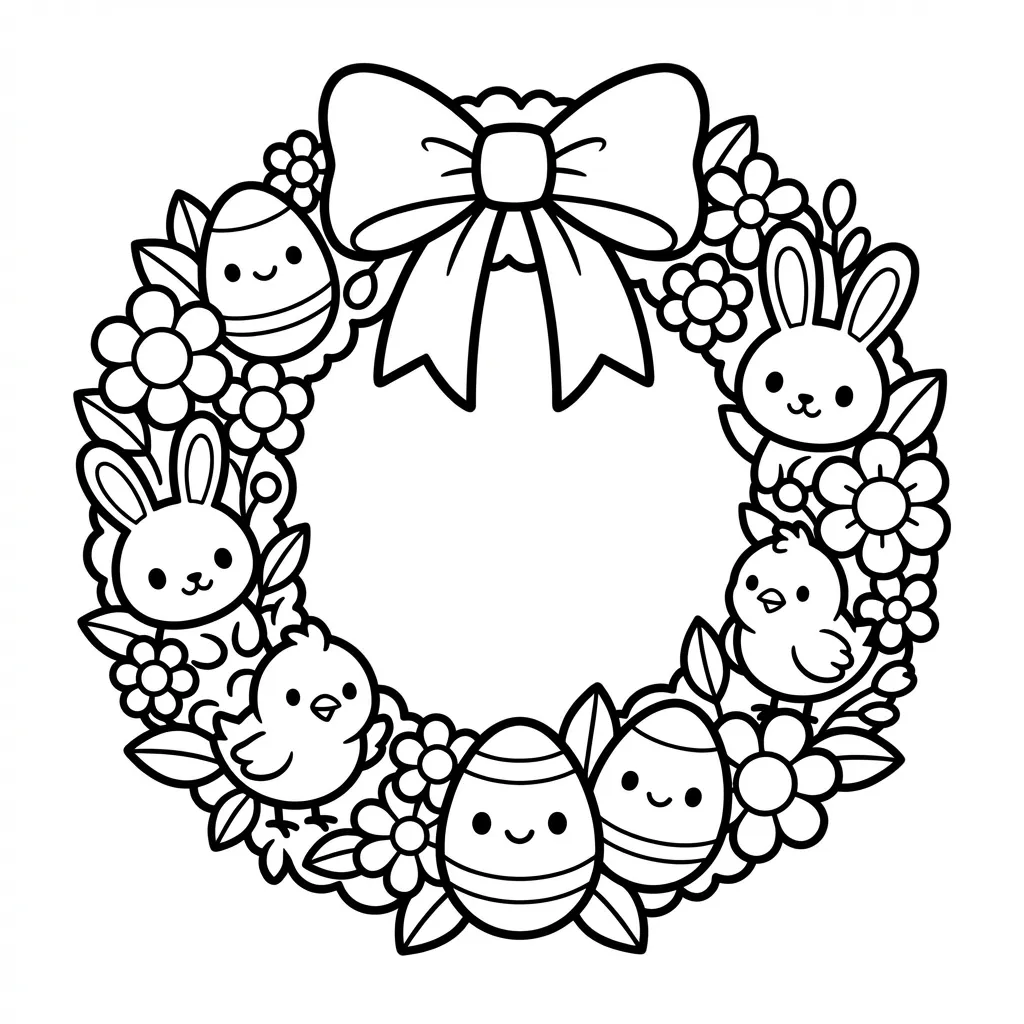 coloriage-decoration-paques Page 2