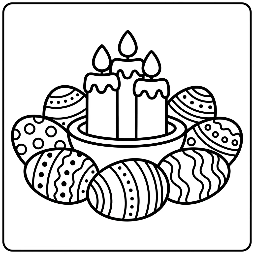 coloriage-decoration-paques Page 5