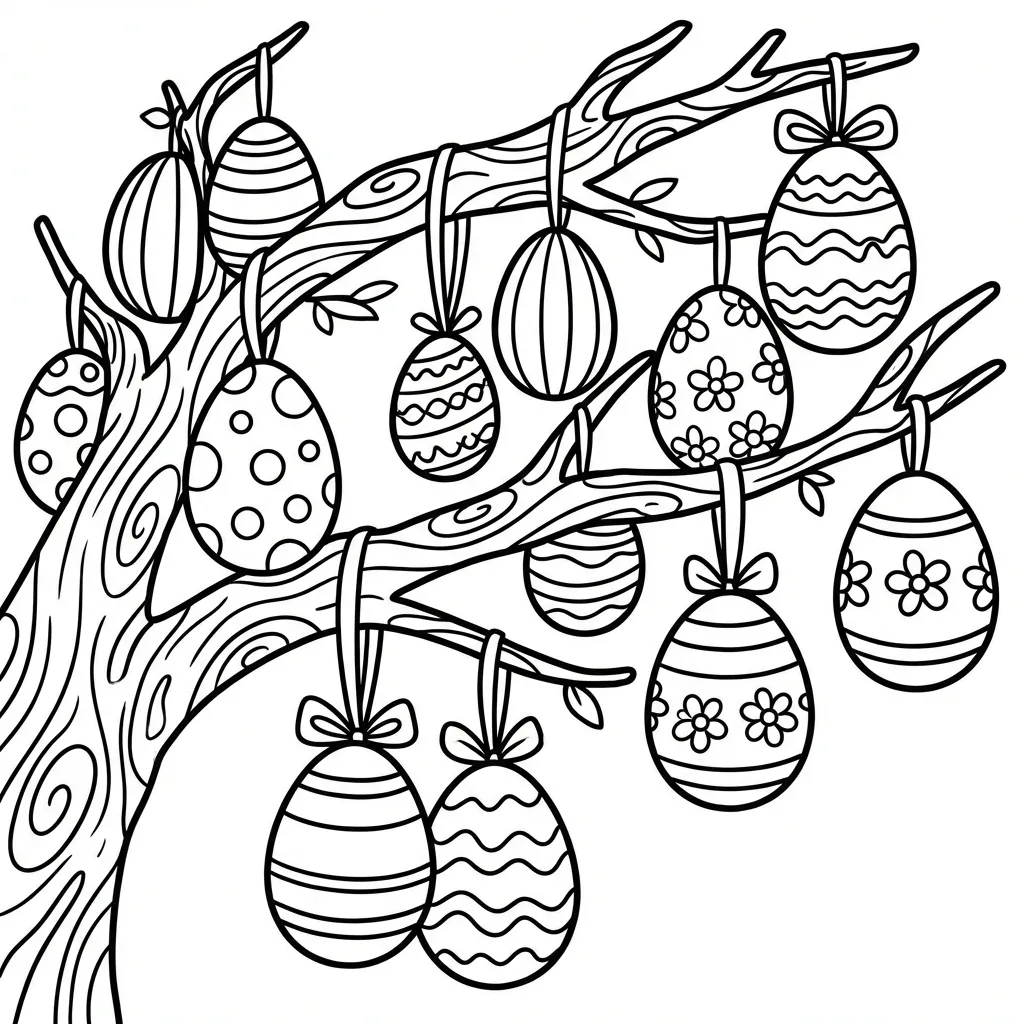 coloriage-decoration-paques Page 7