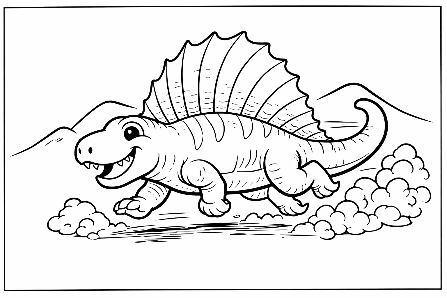 coloriage-dimetrodon Page 10