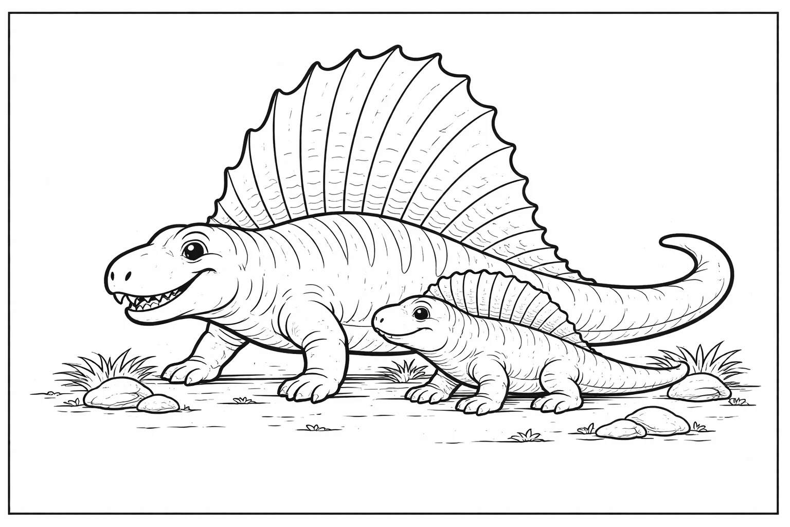 coloriage-dimetrodon Page 12