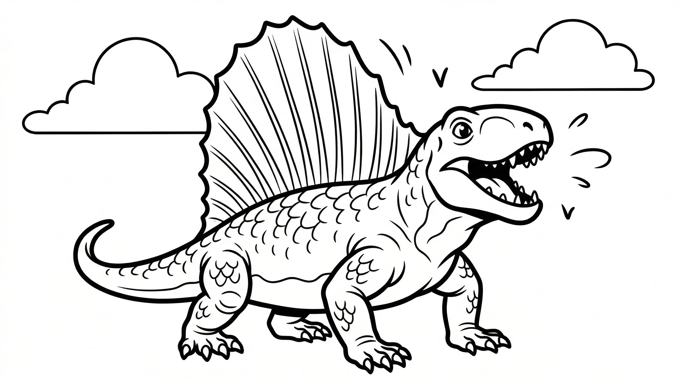 coloriage-dimetrodon Page 13