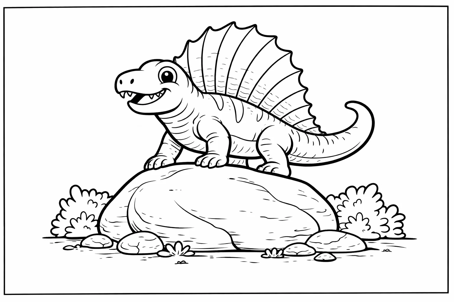 coloriage-dimetrodon Page 14