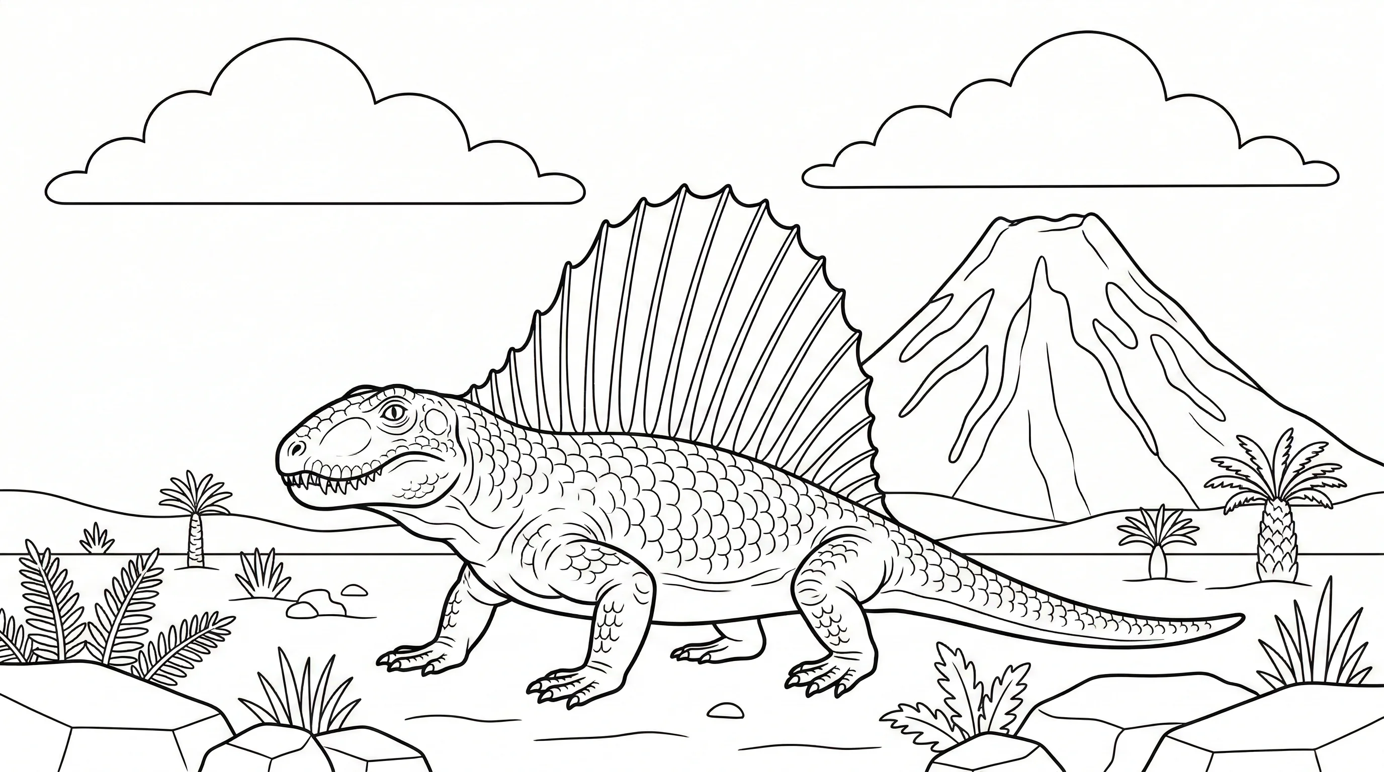 coloriage-dimetrodon Page 16