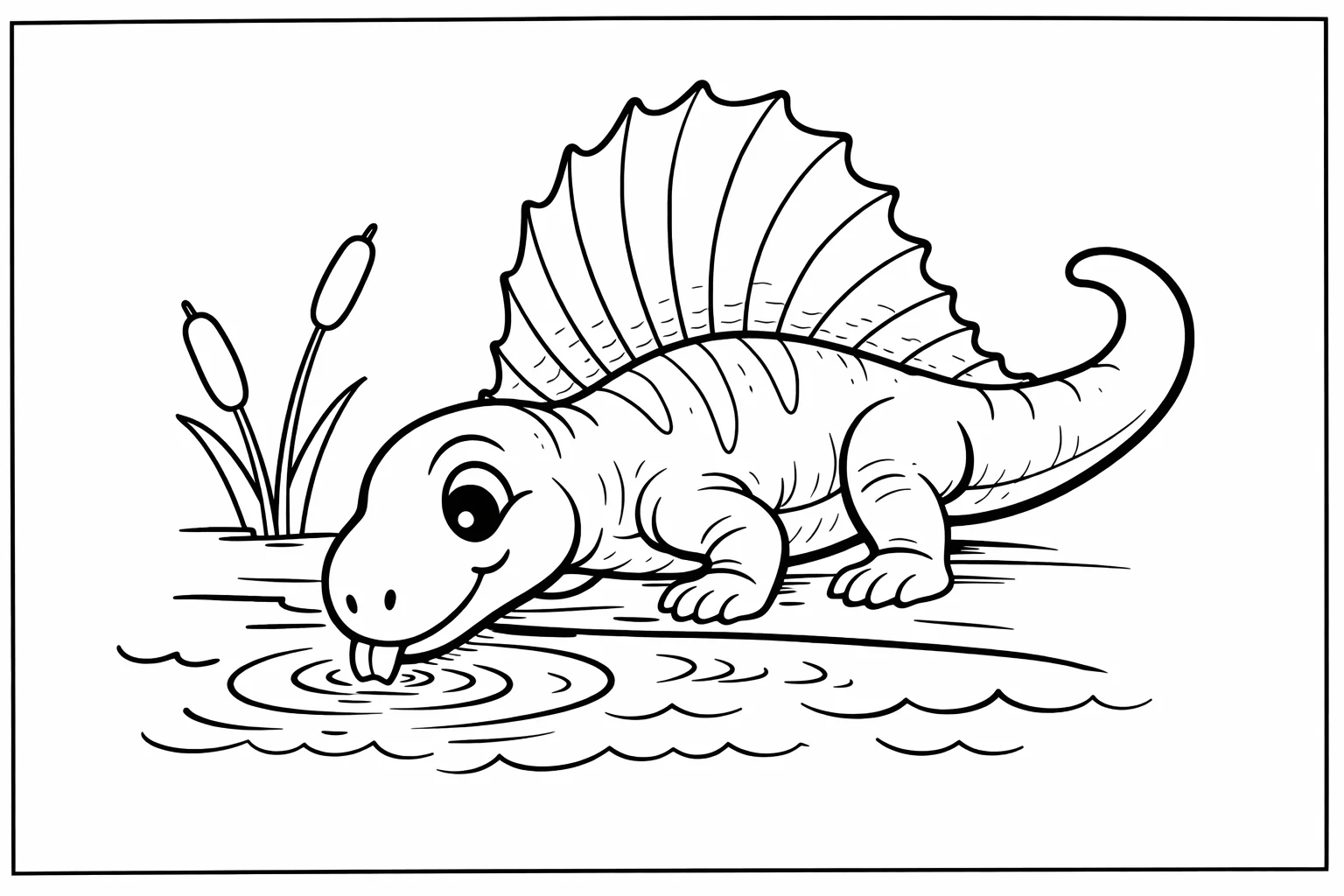 coloriage-dimetrodon Page 6
