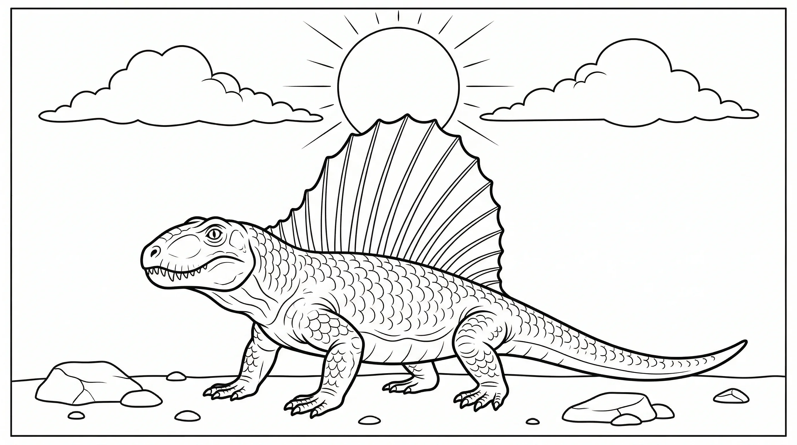 coloriage-dimetrodon Page 9