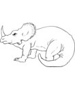 dinosaure Centrosaurus herbivore