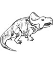 dinosaure Protoceratops proie