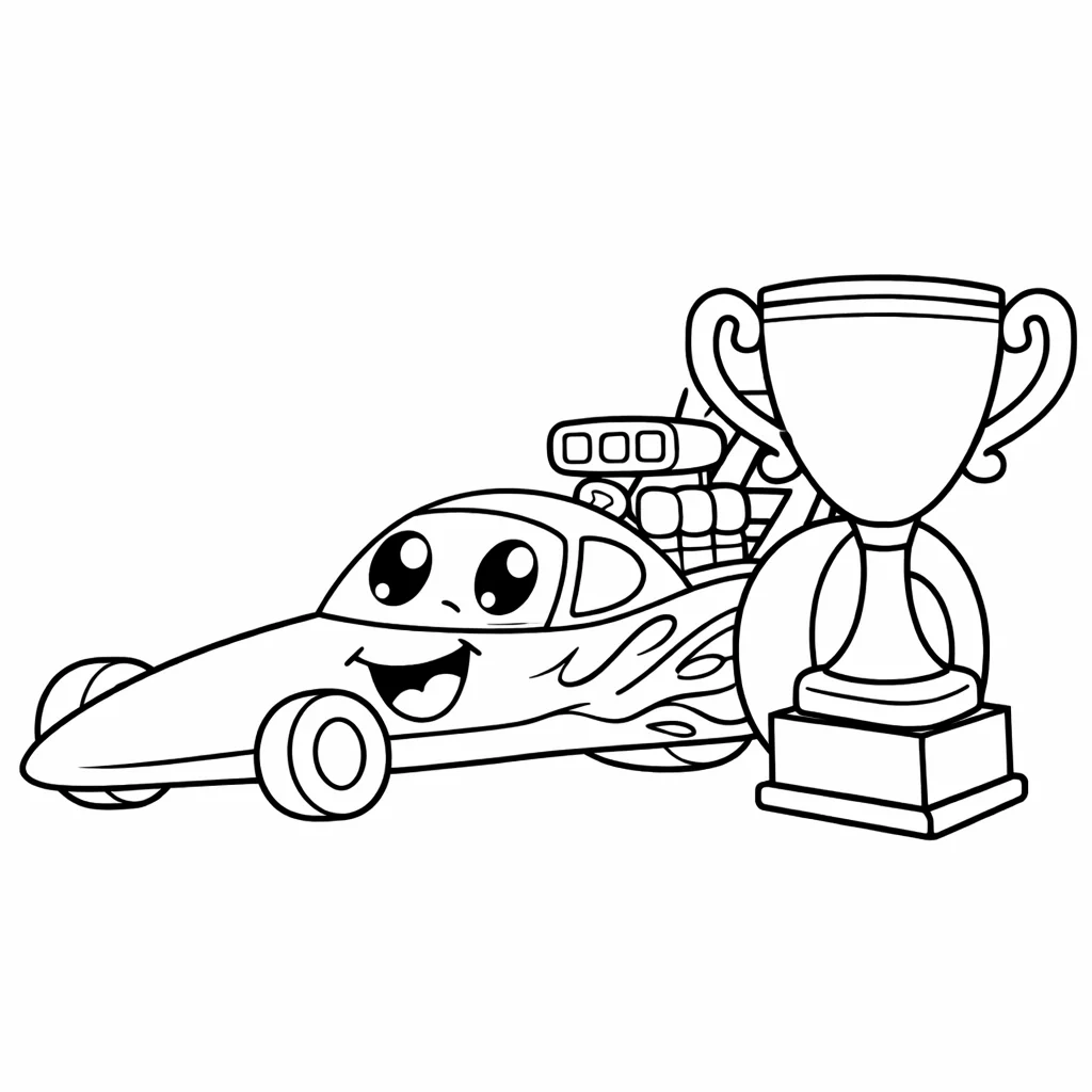 coloriage-dragster Page 11