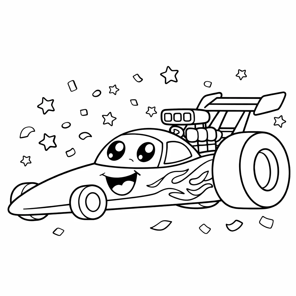 coloriage-dragster Page 13