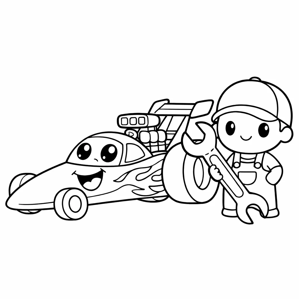 coloriage-dragster Page 15