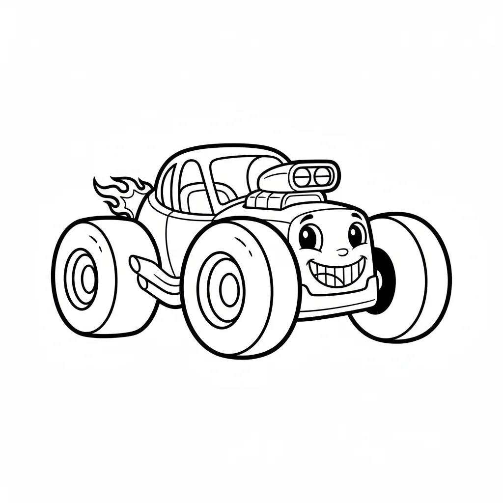 coloriage-dragster Page 2