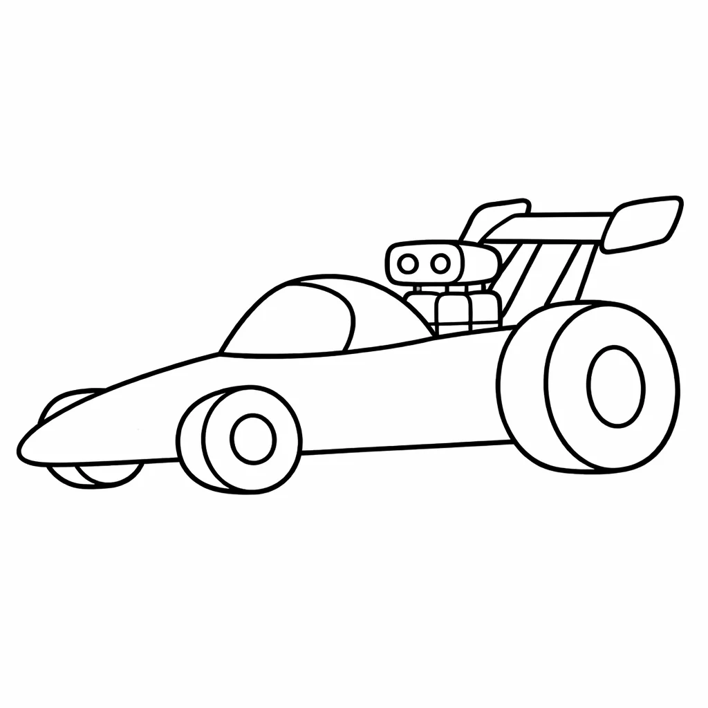 coloriage-dragster Page 6