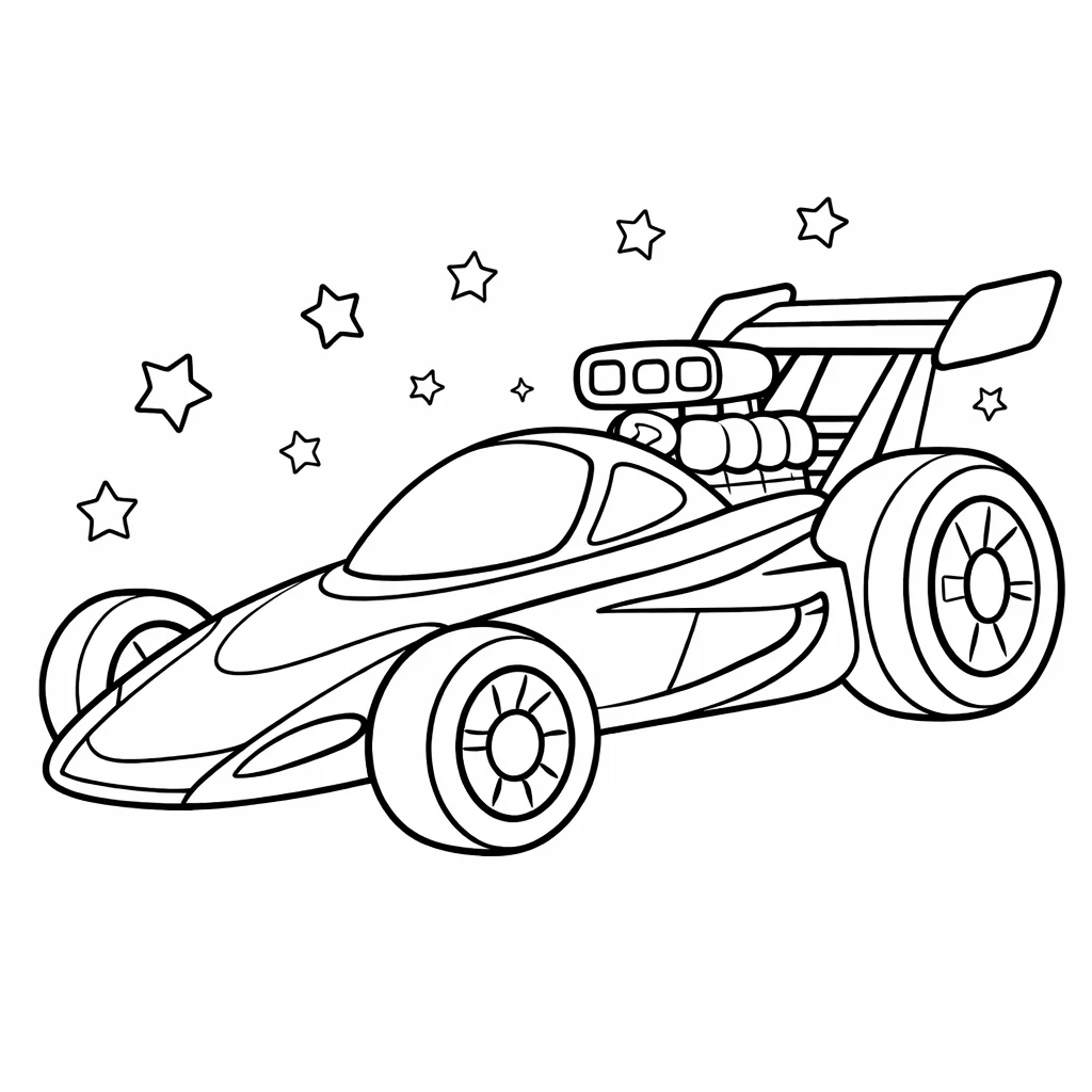 coloriage-dragster Page 7