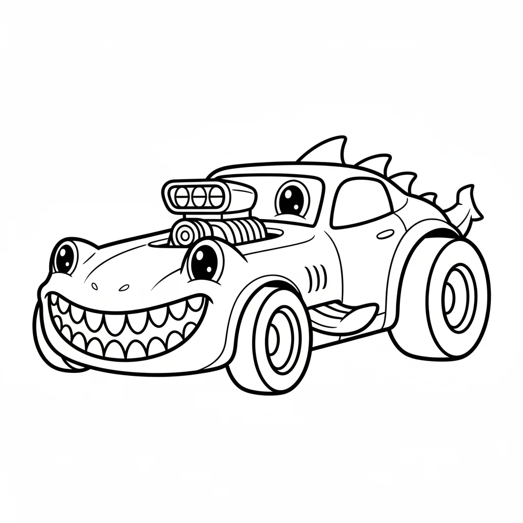 coloriage-dragster Page 8