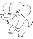 a imprimer coloriage elephant