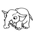 coloriage a imprimer elephant