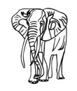 coloriage a imprimer elephant