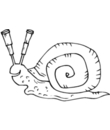 coloriage numero un d'escargot a imprimer