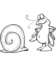 coloriage numero dix d'escargot a imprimer