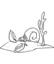 coloriage numero onze d'escargot a imprimer