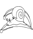 coloriage numero trois d'escargot a imprimer