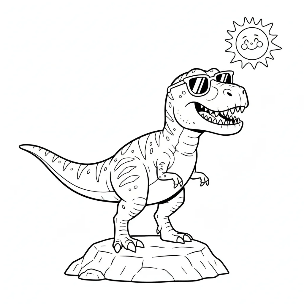 coloriage-giganotosaurus Page 2