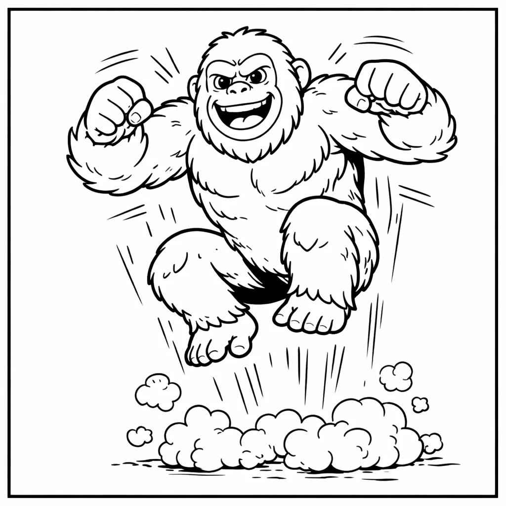 coloriage-gigantopitheque Page 10