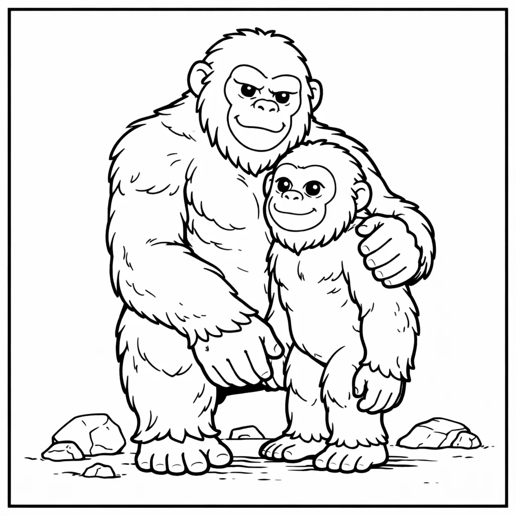 coloriage-gigantopitheque Page 12