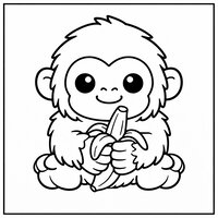 Coloriage gigantopitheque | Toupty.com