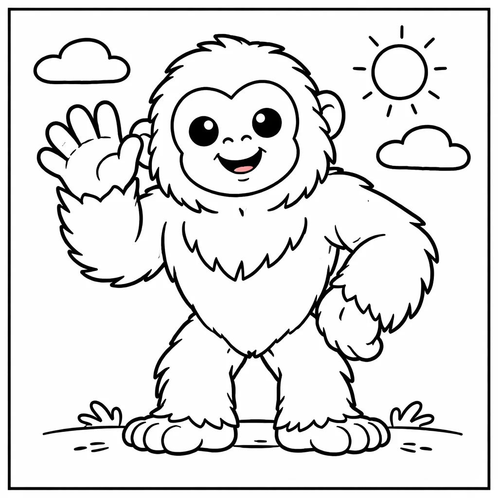 coloriage-gigantopitheque Page 2