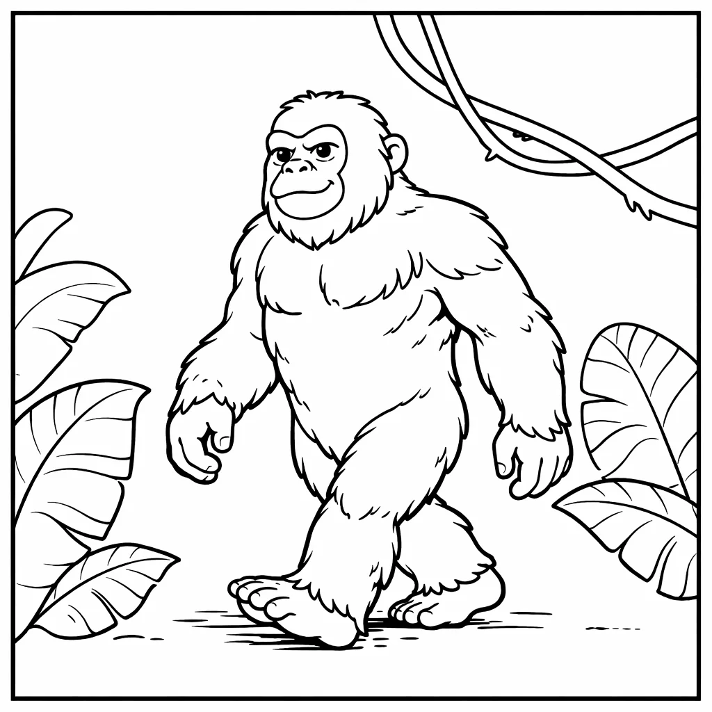 coloriage-gigantopitheque Page 7