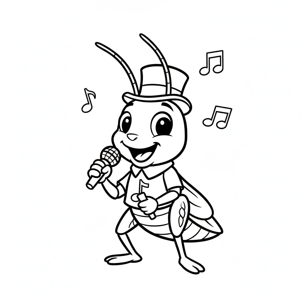 coloriage-grillon Page 2