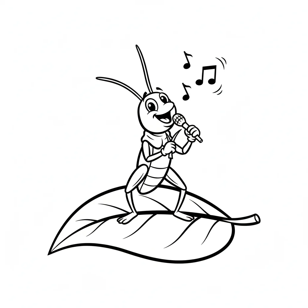 coloriage-grillon Page 6