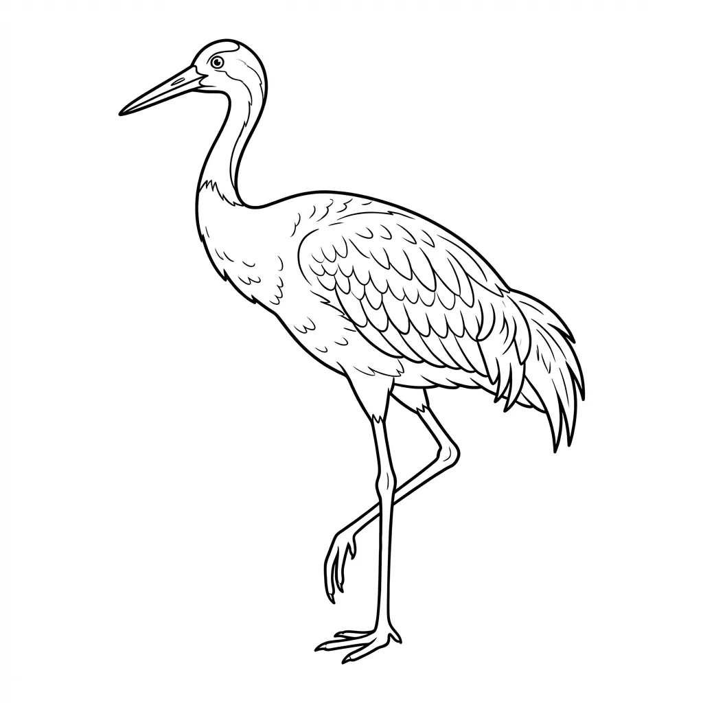 coloriage-grue Page 12