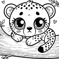 Coloriage Gu pard Pour Enfant Toupty Coloriage Gu pard Pour Enfant Toupty