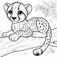 Coloriage Gu pard Pour Enfant Toupty Coloriage Gu pard Pour Enfant Toupty