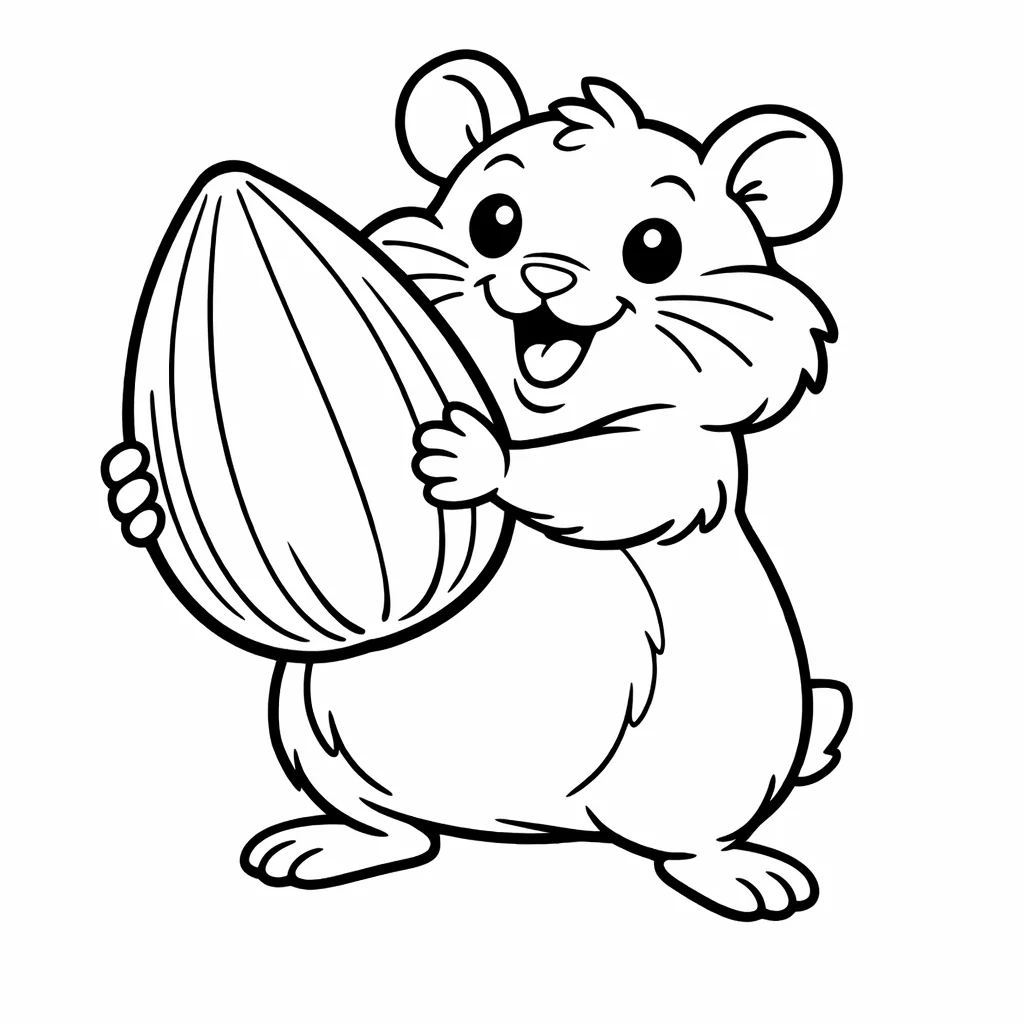 coloriage-hamster Page 1