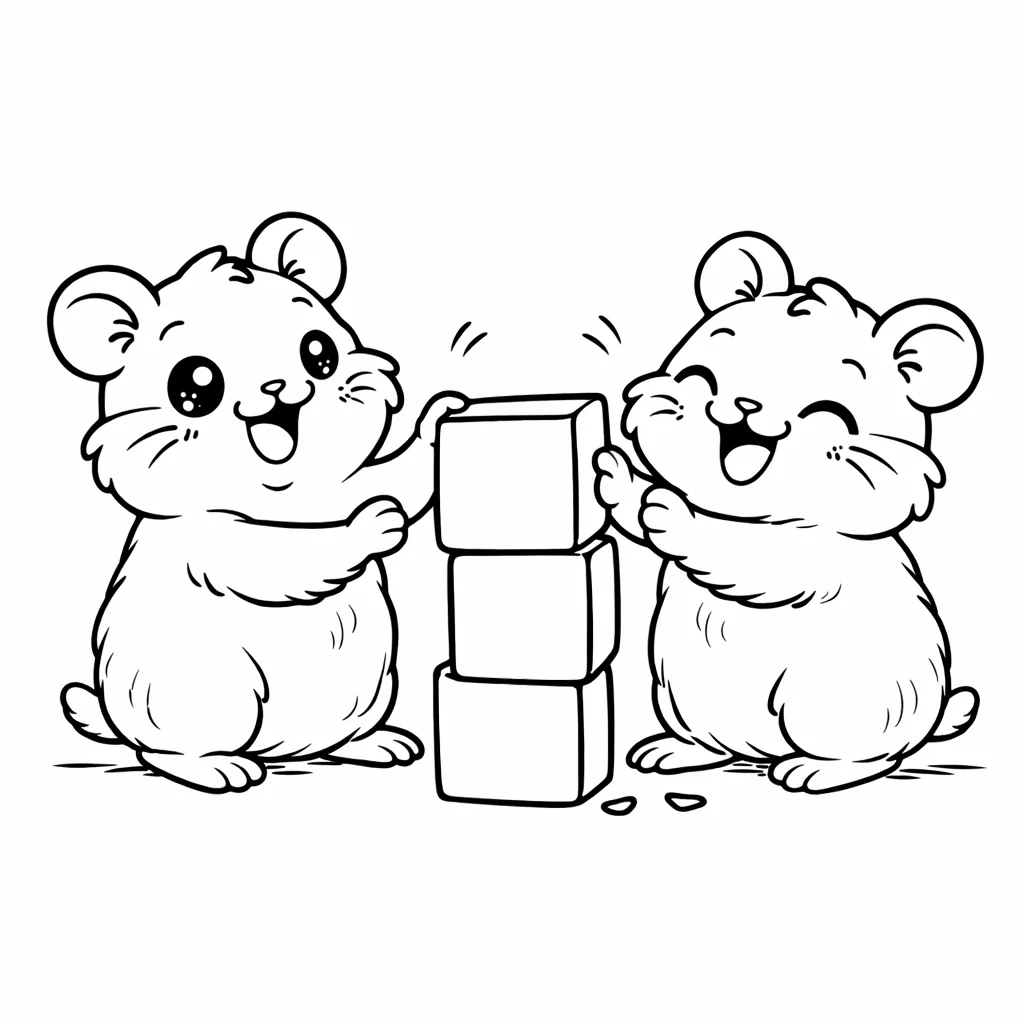 coloriage-hamster Page 10