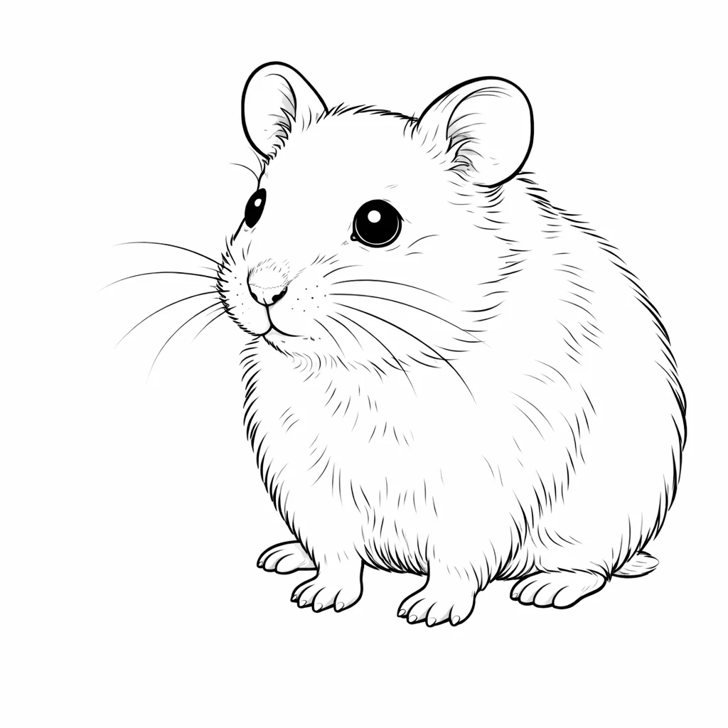 coloriage-hamster Page 4