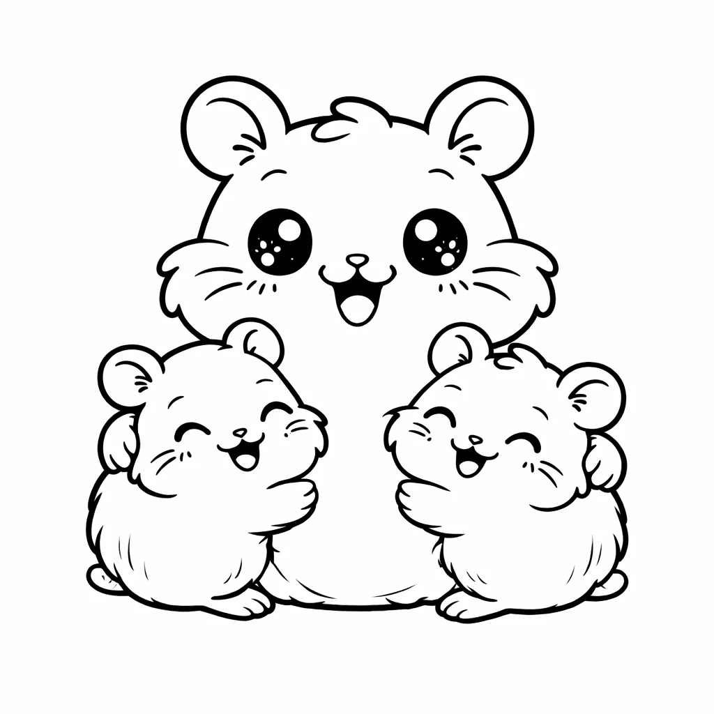 coloriage-hamster Page 5