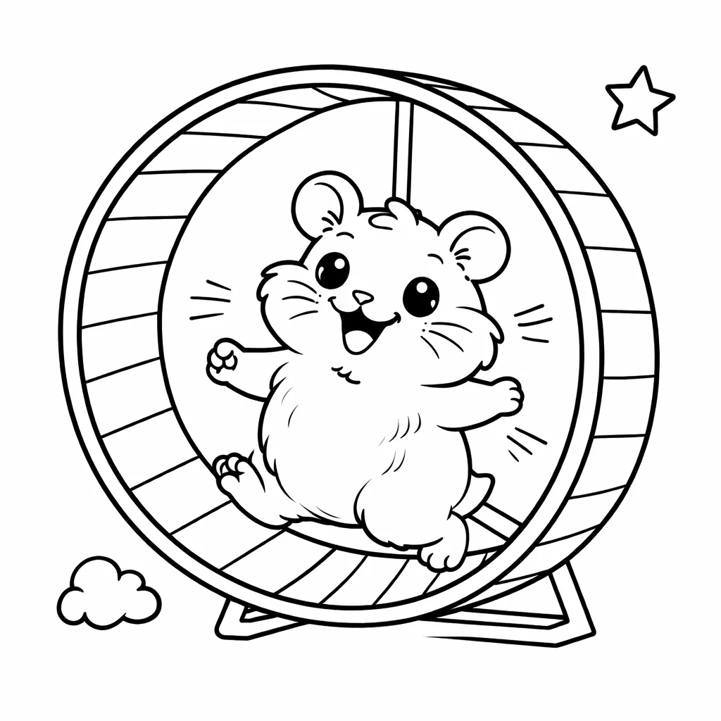 coloriage-hamster Page 6