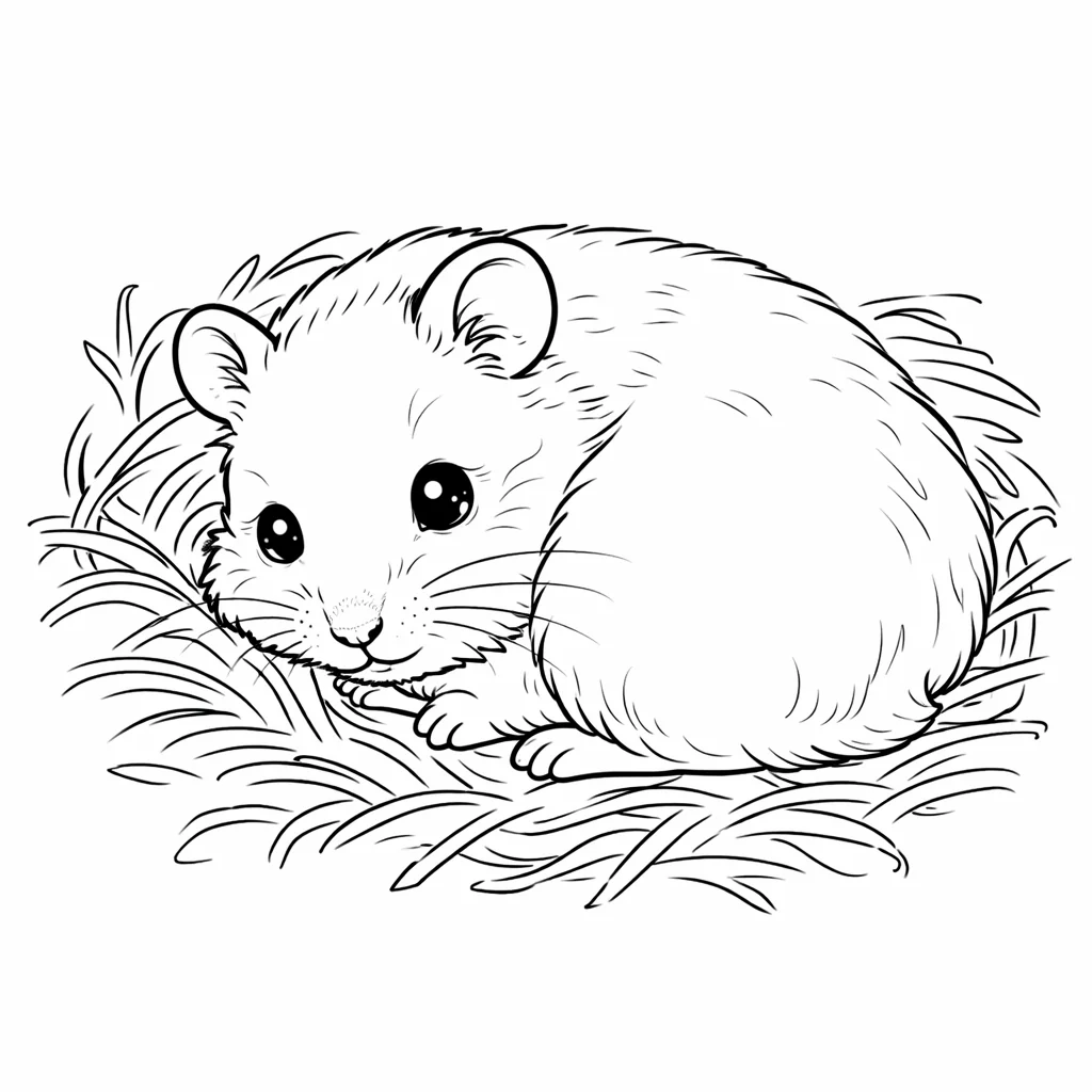 coloriage-hamster Page 8