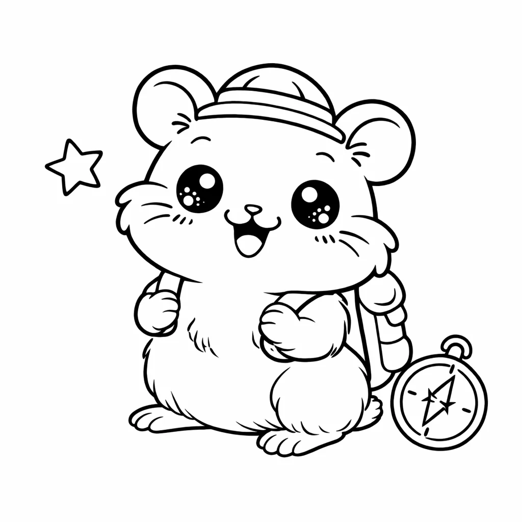 coloriage-hamster Page 9