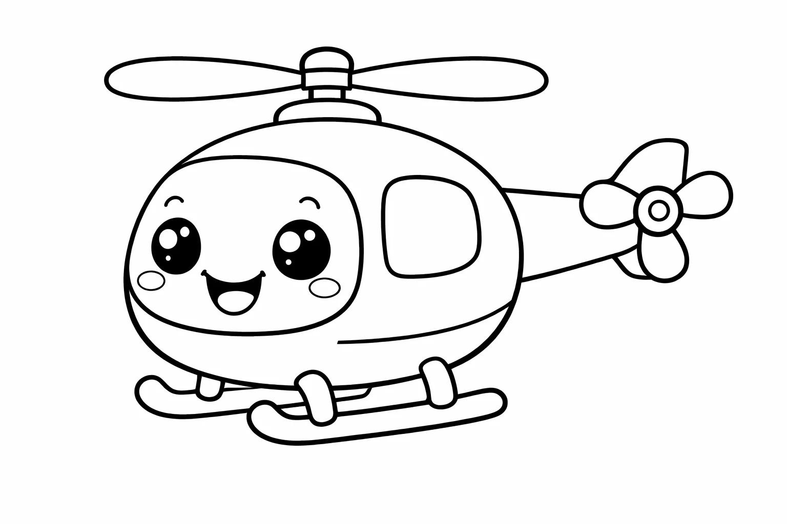 coloriage-helicoptere Page 1