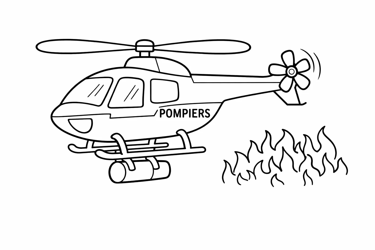 coloriage-helicoptere Page 12